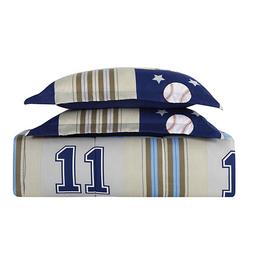 My World Kids Denim & Khaki Sports Comforter Set
