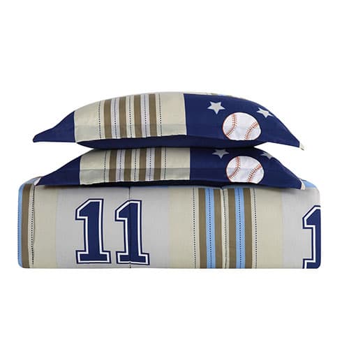 My World Kids Denim & Khaki Sports Comforter Set