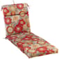 Jordan Manufacturing Floral Chaise Lounge Cushion - Taupe - image 1