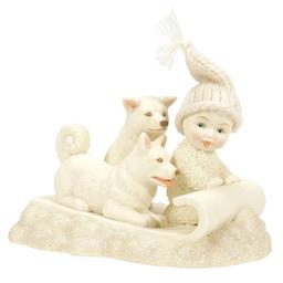 Department 56 Snowbabies(tm) Toboggan Dogs Figurine