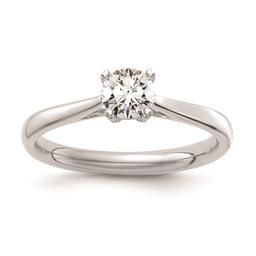 Pure Fire 14kt. White Gold Lab Grown Certified Diamond Ring