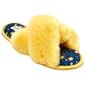 Womens Jessica Simpson High Plush Floral Slide Slippers - Yellow - image 1
