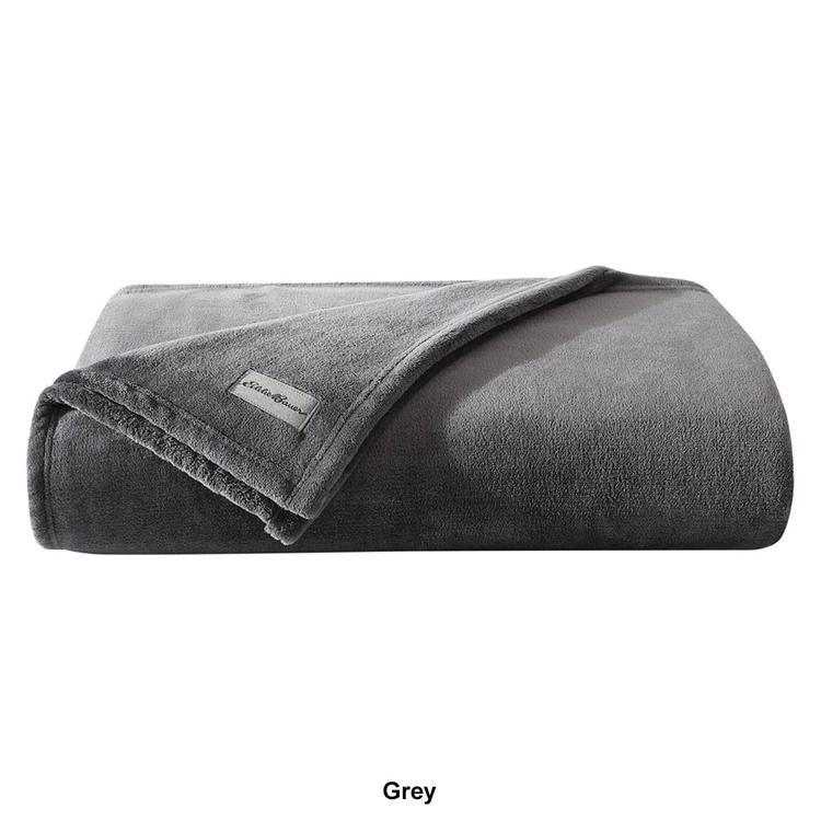 Eddie Bauer Ultra Soft Plush Solid Flannel Blanket