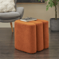 9th & Pike® Contemporary Copper Polyester Ottoman - image 2