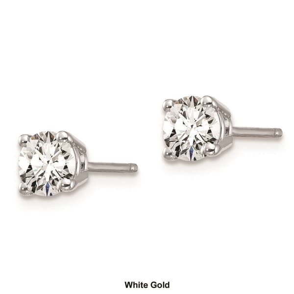 Pure Fire 14kt. Gold 3/4ctw. 4-Prong Diamond Stud Earrings