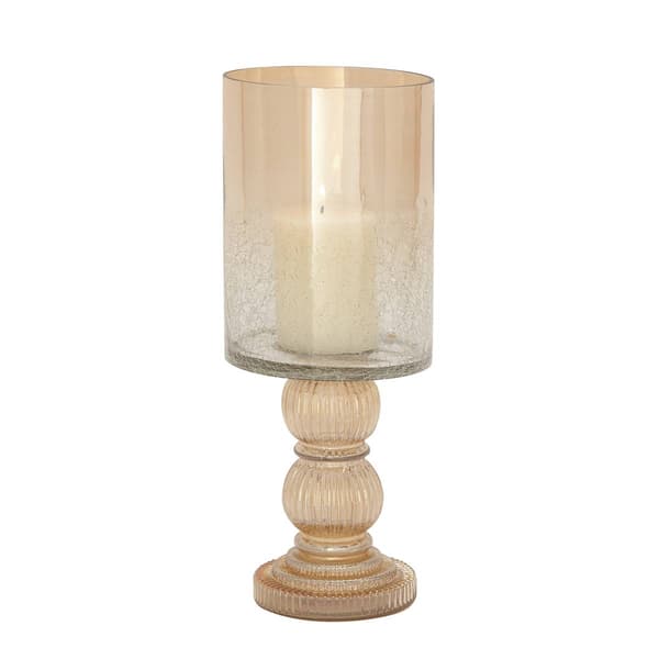 9th & Pike&#40;R&#41; Marigold Glass Traditional Candle Holder