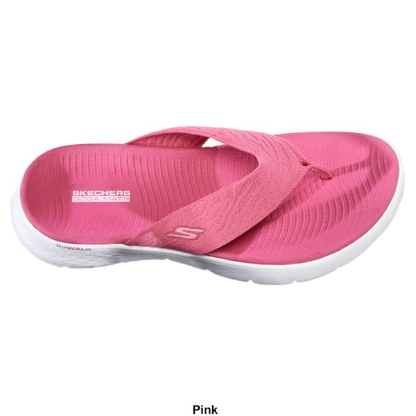 Womens Skechers Go Walk Flex Splendor Thong Sandals