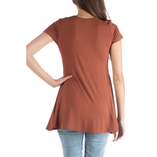 Plus Size 24/7 Comfort Apparel Loose Fit Tunic Top