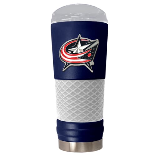 NHL Columbus Blue Jackets DRAFT Powder Coated Steel Tumbler - image 
