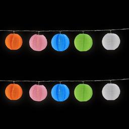 Northlight Seasonal 9ft. Summer Paper Lantern Patio Light Set