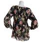 Womens Floral & Ivy 3/4 Sleeve Round Neck Floral Blouse - image 2