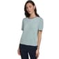 Womens Tommy Hilfiger Short Puff Sleeve Black Trim Sweater - image 1