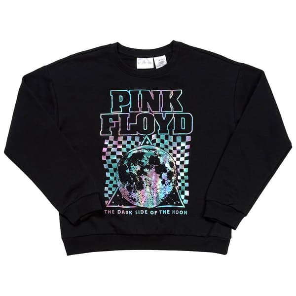 Girls (7-16) Pink Floyd The Darkside Long Sleeve Crew Sweatshirt - image 