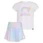 Girls (4-6x) adidas® Rainbow Tee & Ombre Skort Set - image 5