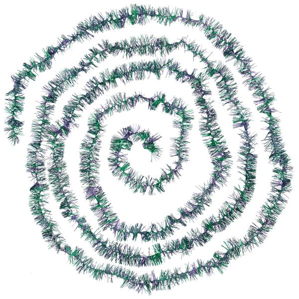 Northlight 12ft. Blue & Green Shiny Tinsel Christmas Garland