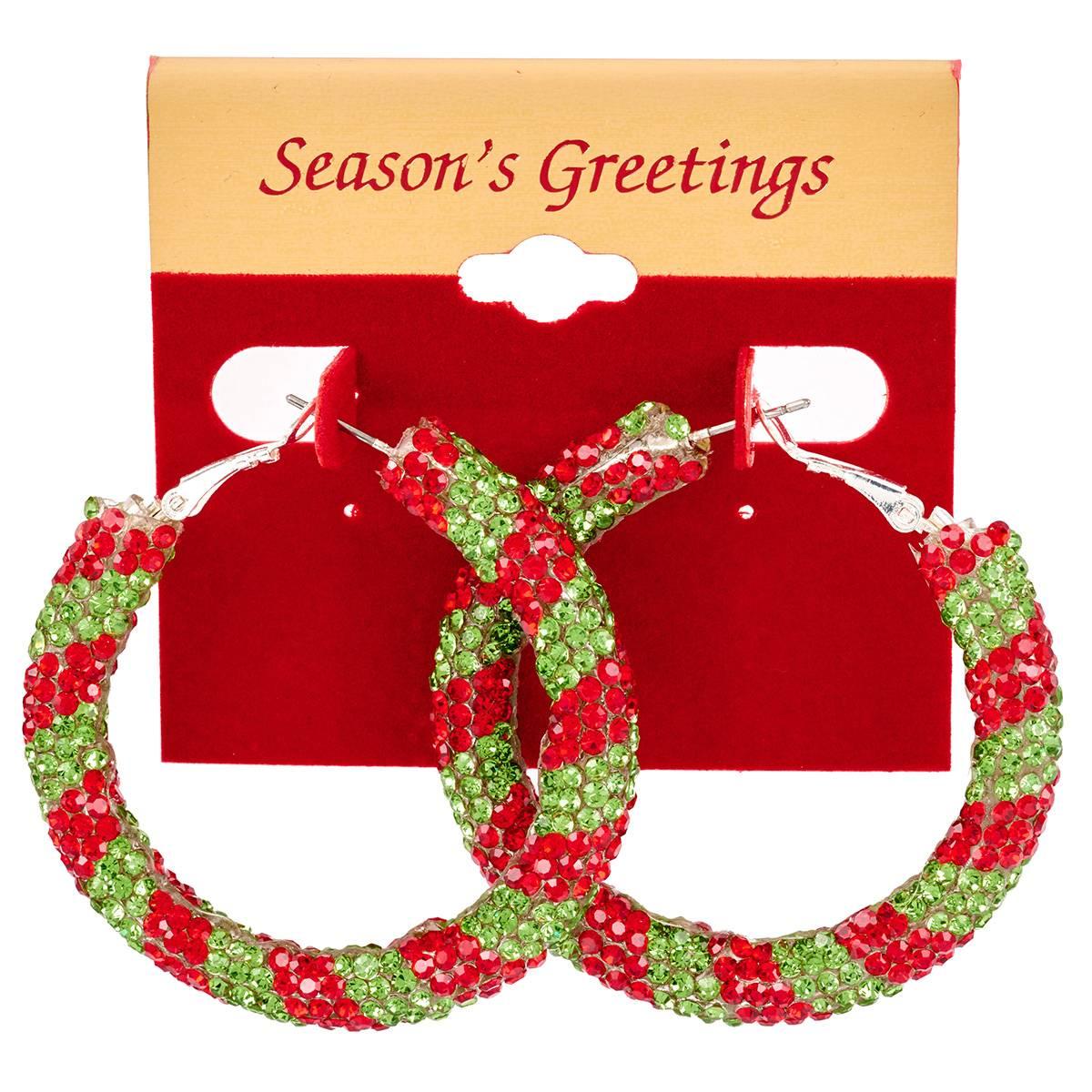 Holiday Inspired Hoop Earrings