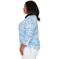 Plus Size Alfred Dunner Classics 3/4 Sleeve Side Tie Ikat Blouse - image 4