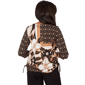 Womens Alfred Dunner Seville Floral Geometric Side Ruch Blouse - image 2