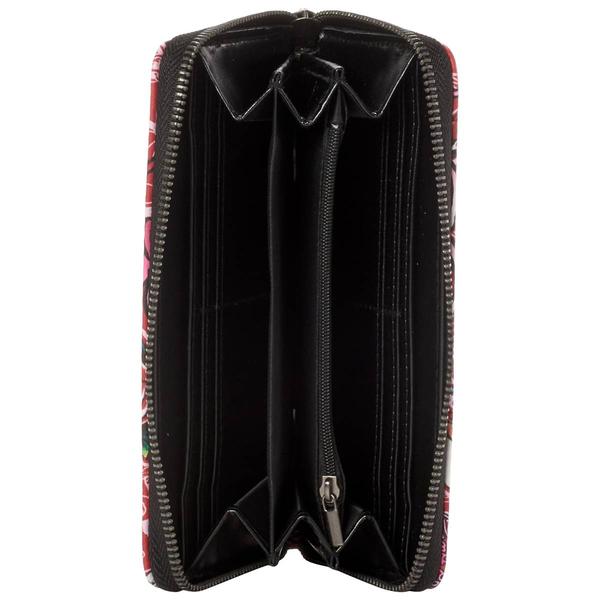 Womens Ed Hardy Heloise Zip-Around Wallet