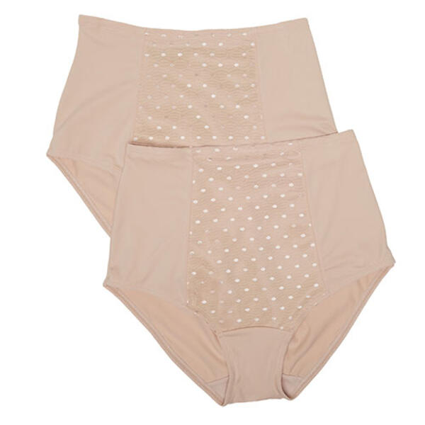 Womens Company Ellen Tracy 2pk Shapewear Brief Panties 75404P2 - image 