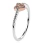 Nova Star® Two-Tone Lab Grown Diamond Heart Knot Ring - image 2