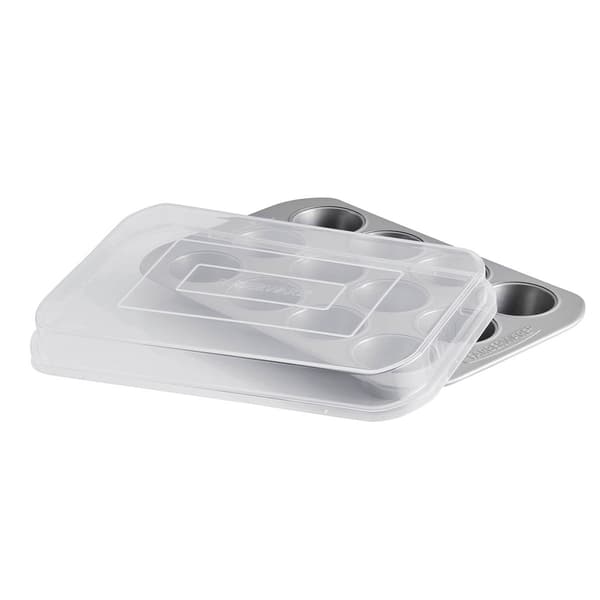 Farberware® Bakeware Nonstick 12-Cup Muffin Pan with Lid