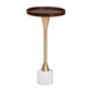 Baxton Studio Janaki Tray Top Drink Table with Marble Base - image 1