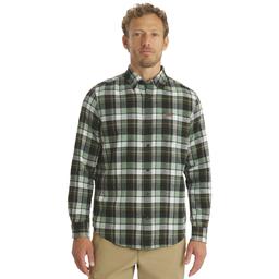 Mens LANDS END(R) Campside Flannel Shirt - Forest