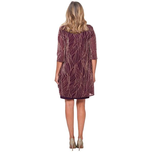 Womens R&M Richards Elbow Sleeve Jacket Dress