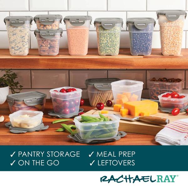 Rachael Ray 30pc. Leak-Proof Stacking Food Storage Container Set