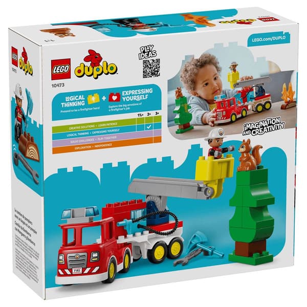 LEGO® DUPLO® Fire Truck w/ Hose & Firefighter Building Kit