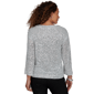 Womens Skye’s the Limit Icy Blue Sparkle Long Sleeve Crew Neck S - image 2