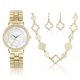 DAISY FUENTES Gold Tone Watch & Bracelet Set Available to order price  150,000