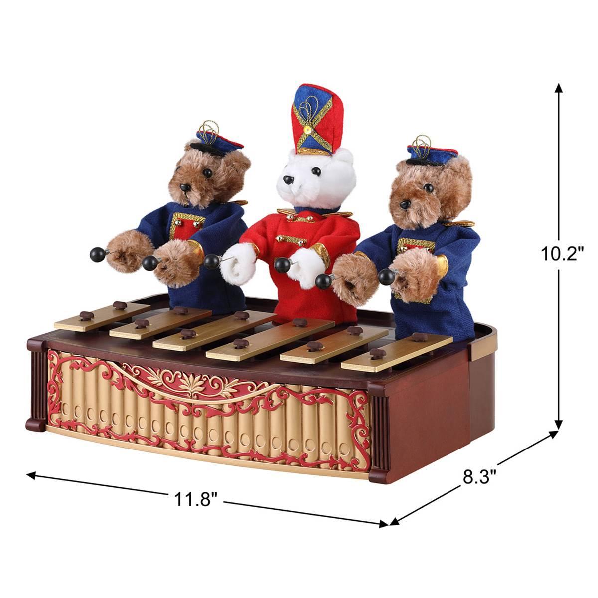 Mr. Christmas 10in. Animated Bandstand Bears