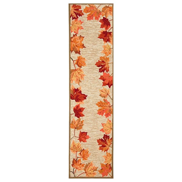 Liora Manne Ravella Falling Leaves Border Rectangular Runner
