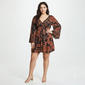 Juniors Plus Angie Long Sleeve Surplice Babydoll Dress - image 1