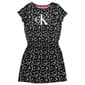 Girls &#40;7-16&#41; Calvin Klein Black Splatter Heart Dress - image 1