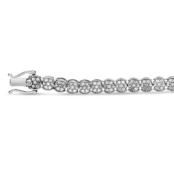 Haus of Brilliance 2.0ctw. Diamond Cluster Link Bracelet