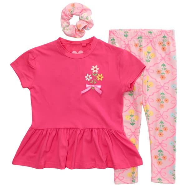 Toddler Girl Freestyle Revolution 3pc. Floral Tunic & Legging Set - image 
