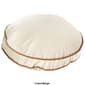 Velvet w/ Contrasting Piping Round Decorative Pillow - image 2