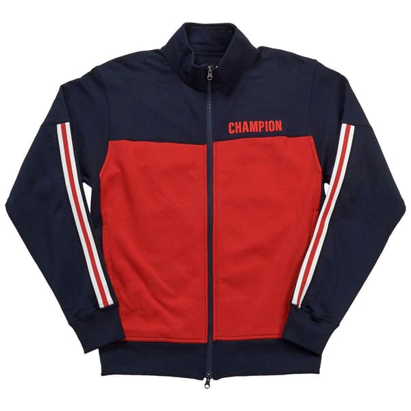 Mens Champion Powerblend Taped Warm Up Zip Jacket
