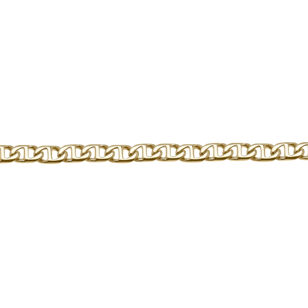 Mens Lynx Gold-Tone Plated Mariner Chain Necklace & Bracelet Set
