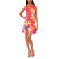 Womens MSK Sleeveless Half Zip Neck Floral Shift Dress - image 1