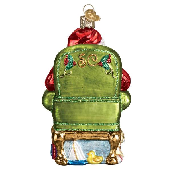 Old World Christmas Santa Checking His List Ornament