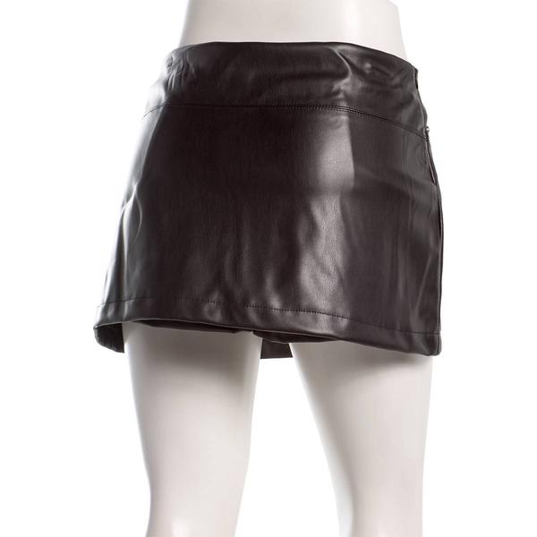 Juniors Jolie & Joy Pleather Grommet Buckle Mini Skort