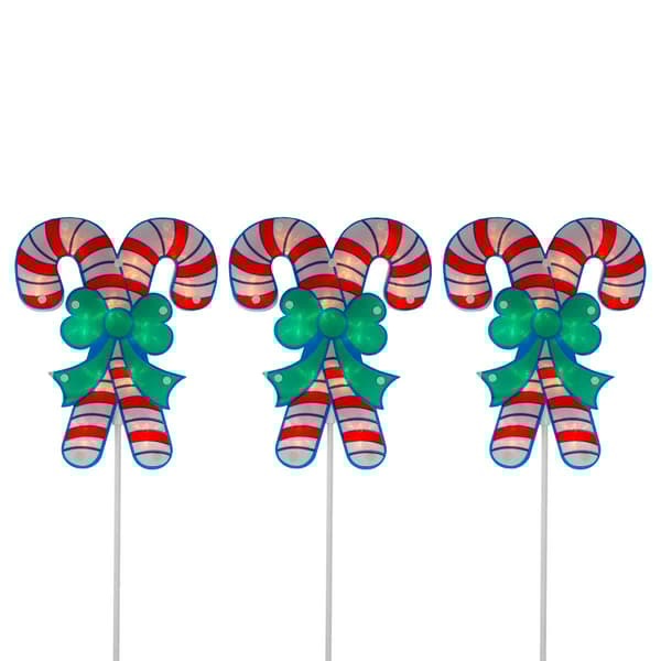 Northlight Seasonal Christmas Candy Pathway Markers - Set of 3