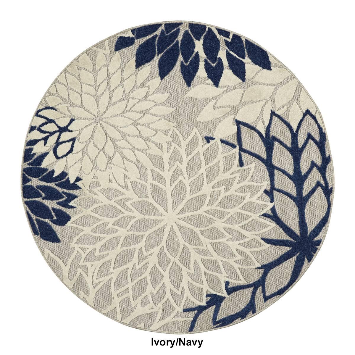 Nourison Aloha Tropical Round Rug