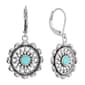 Athra Fine Silver Plated Howlite Drop Earrings - image 1