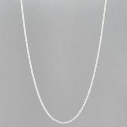 Design Collection Silver Plated Popcorn Chain Necklace