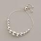 Ellen Tracy Sterling Silver Graduated Beaded Bracelet - image 1